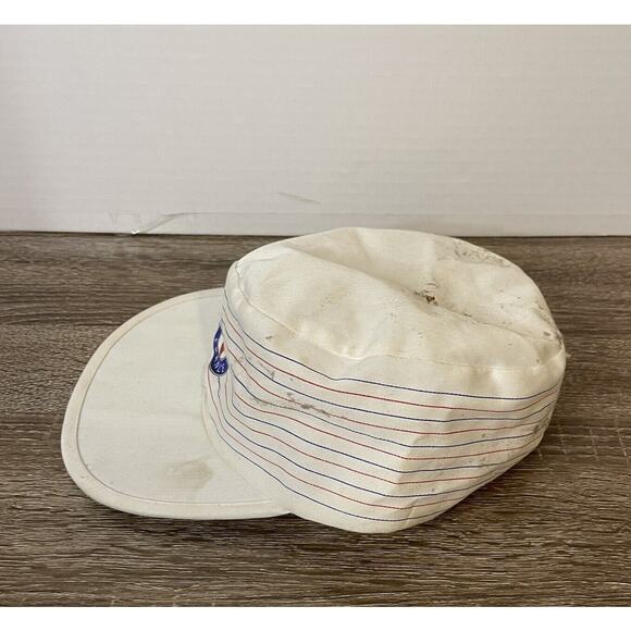 Vintage Authentic VUARNET FRANCE Hat Trucker Fitted Baseball Hat Flaw Stained - Picture 2 of 6